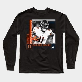 Darnell Mooney Paper Poster Long Sleeve T-Shirt